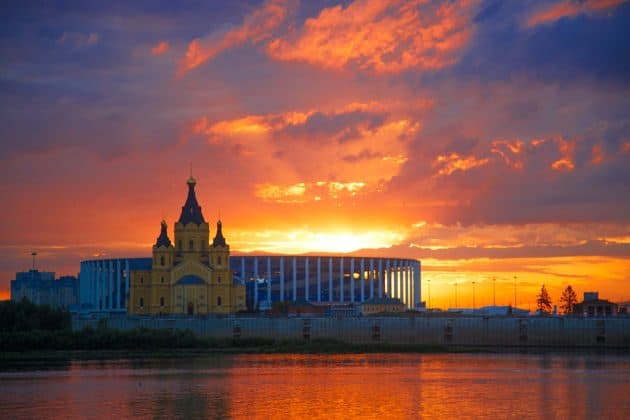Вечерняя обзорная трёхчасовая автобусная экскурсия по Нижнему Новгороду